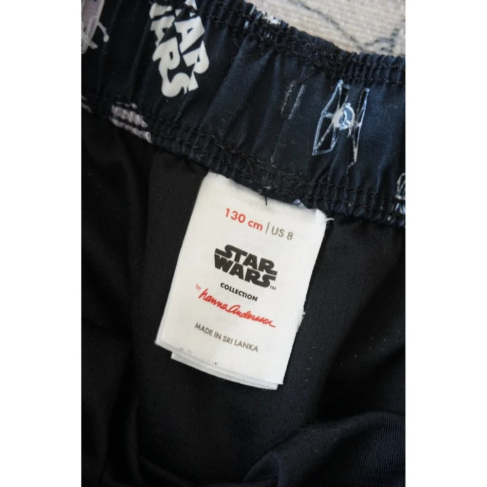Hanna Andersson Star Wars Swim Trunks Galactic Starship Print Black Size 8 130cm